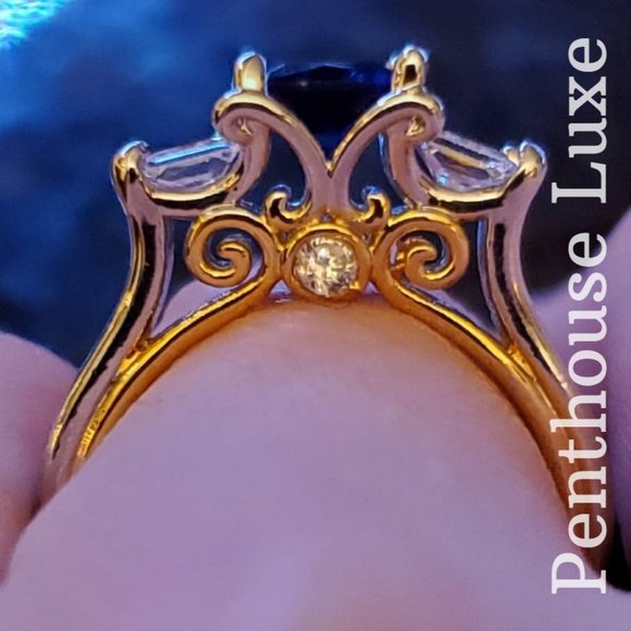 ALMOST GONE! 🔥 CLEARANCE 14k Gold & Sterling Silver Plated Princess Ring - Picture 6 of 7